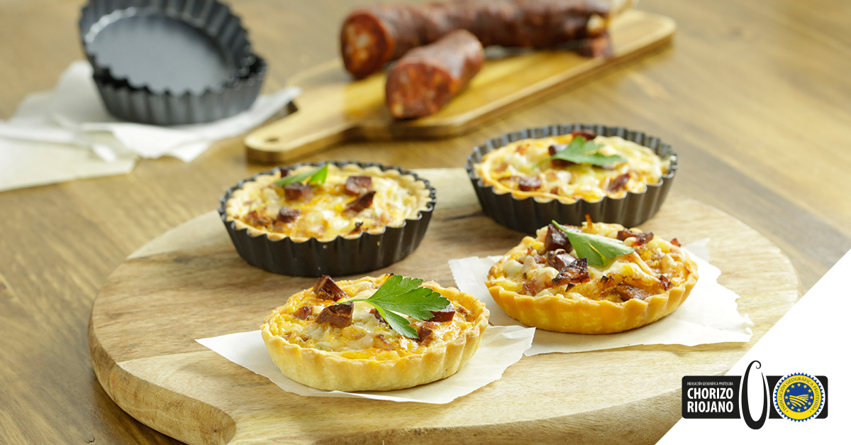 Mini quiche de chorizo