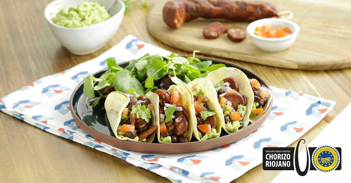 Recette De Tacos Mexicains au Chorizo De La Rioja Igp. Tradition et Tendances S’unissent